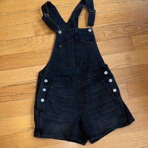 OLD NAVY- Black Denim Overalls